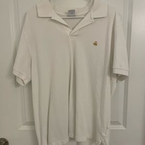 Men’s white polo
